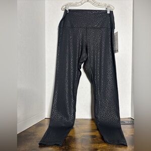 Lululemon Leggings Align HR Pant 28” Size 12 Black Embossed Leopard Pattern New